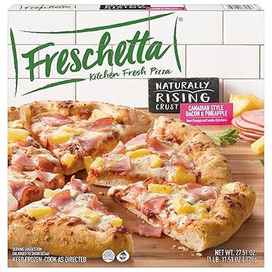 Freschetta Canadian Bacon & Pineapple Pizza (Naturally Rising Crust, Frozen) 
