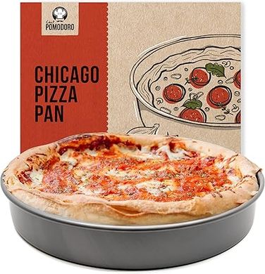 Chef Pomodoro 12" Hard Anodized Deep Dish Pizza Pan 
