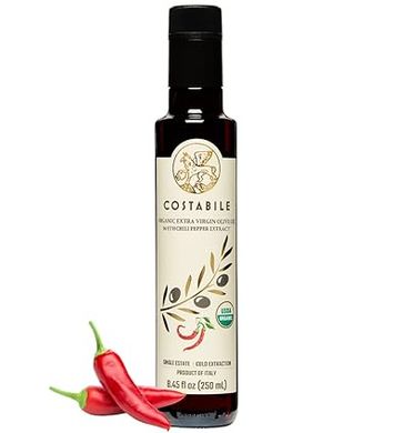 Costabile Organic Hot Chili Oil: Extra Virgin Olive Oil from Italy 
