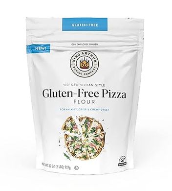 King Arthur Gluten Free Pizza Flour: Crispy Neapolitan-Style Crust, 32 oz Box 
