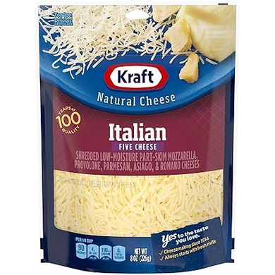 Kraft Natural Italian Five Cheese Blend Shredded Cheese 
