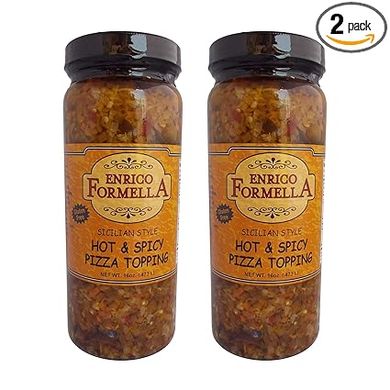 Enrico Formella Chicago-Style Hot Pickled Vegetables Pizza Topping (2-Pack) 
