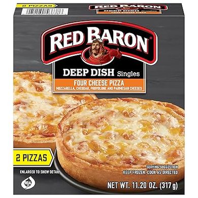 Red Baron Deep Dish Singles 4 Cheese Pizza 
