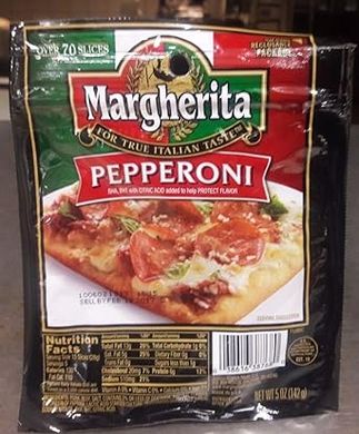 Margherita Pepperoni Slices: Italian Style 
