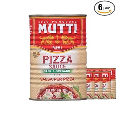 Mutti Pizza Sauce: Basil & Oregano, 6-Pack (Vegan & Gluten Free) 
