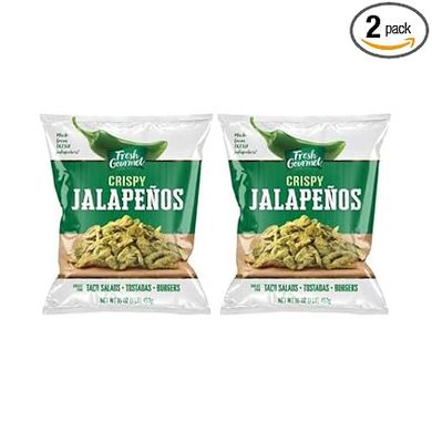 Fresh Gourmet Crispy Jalapeno Snacks - 16oz (2-pack) 
