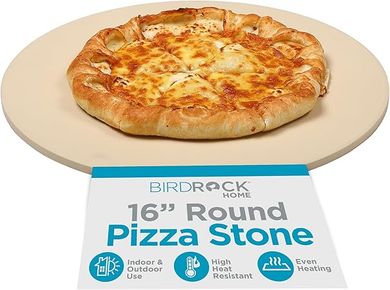 BIRDROCK HOME Pizza Stone for Crispy Crusts