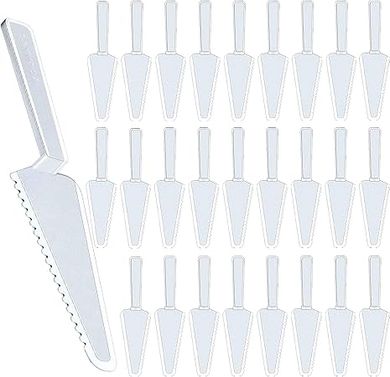 Clear Disposable Cake & Pie Servers (50-pack)
