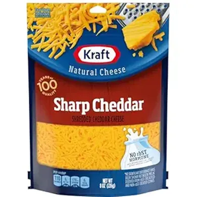 Kraft Natural Sharp Cheddar Cheese (8 oz) 
