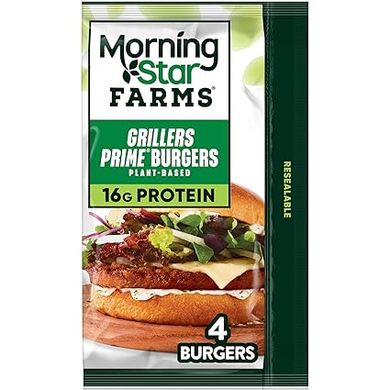 MorningStar Farms Grillers Prime Veggie Burgers (4 Pack) 
