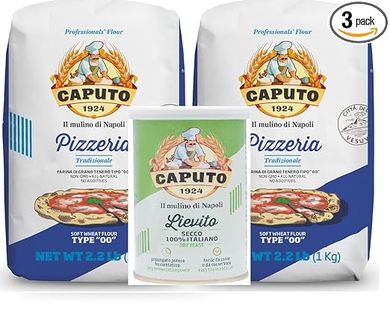 TDP Specialties Pizzeria Crust Pack: 2 kg Caputo 00 Flour & Italian Yeast 
