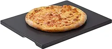 15" x 12" Rectangular Cordierite Pizza Stone with Handles
