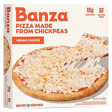 Banza Vegan Chickpea Pizza - High Protein, Dairy & Gluten Free 
