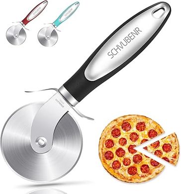 SCHVUBENR Premium Pizza Cutter - Stainless Steel, Dishwasher Safe 
