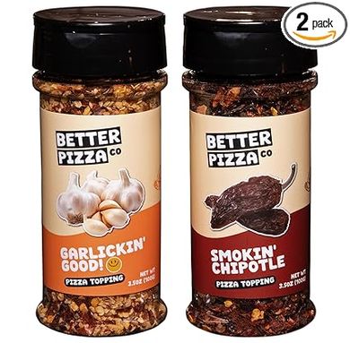 Garlic & Chipotle Pizza Topping Spices Duo (3.5oz each)