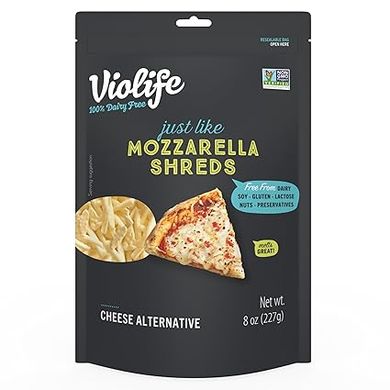 VIOLIFE Just Like Mozzarella Shreds, 8 OZ 
