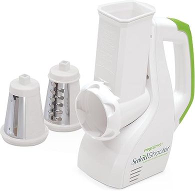 Presto Electric Salad Shooter: White Slicer and Shredder
