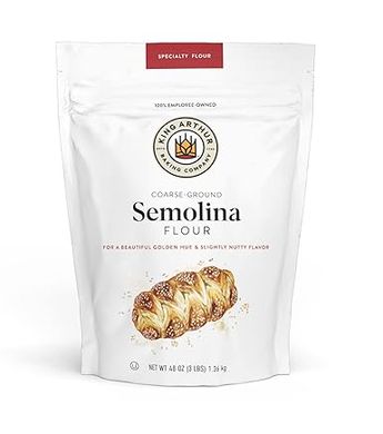 King Arthur Premium Semolina Flour: Coarse Ground, High Protein Durum Wheat for Pasta, Pizza, and Bread 
