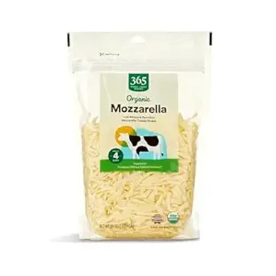 Whole Foods Market Organic Mozzarella Shreds (16 oz) 
