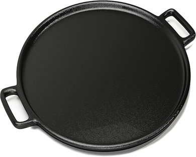 Home-Complete 14-Inch Cast Iron Pizza Pan: Oven, Stovetop, Grill & Campfire 
