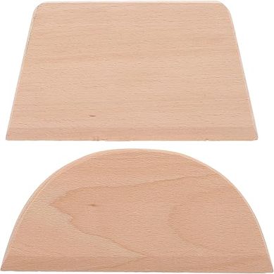 Hemoton Wooden Dough Scraper & Divider:  A 2-piece set for baking and pizza.
