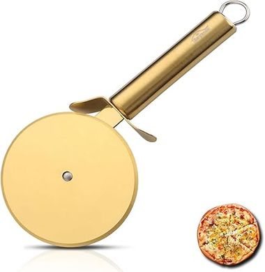 Berglander Gold Titanium Pizza Wheel:  A super-sharp, easy-clean pizza & pastry cutter.
