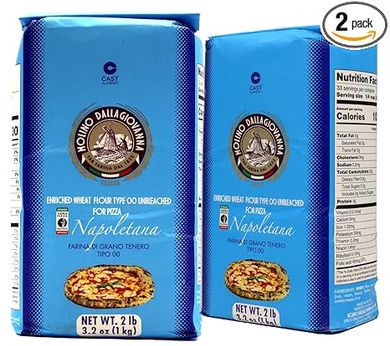 Molino Dallagiovanna Napoletana Enriched Wheat Pizza Flour (Type 00, 2Pk) 
