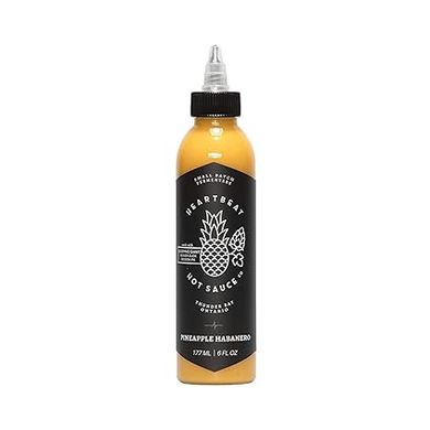 Heartbeat Pineapple Habanero Hot Sauce (Small Batch, Vegan) 
