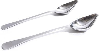 Precision Culinary Saucier Set: Two Tapered Spoons for Sauce Decorating
