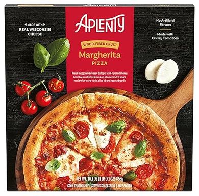 Aplenty Margherita Pizza, Wood-Fired Crust (Frozen) 
