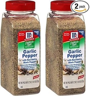 McCormick California Garlic Pepper Seasoning: Coarse Grind Blend (22 oz, 2-pack)
