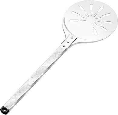 Lightweight Perforated Aluminum Pizza Peel with Long Handle
