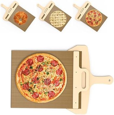 DASZERX® Pizza Slider: Perfect Pizza Transfer with Premium Peel & Baking Cloth
