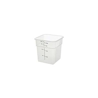 Cambro CamSquare 4-quart translucent green storage container
