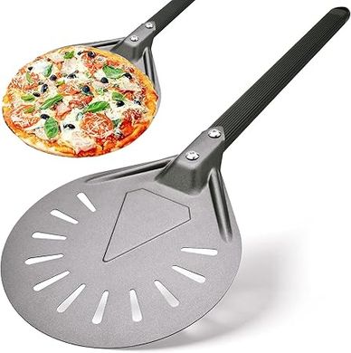 8" Aluminum Pizza Peel & Paddle (23.6" Total Length) for Outdoor Ovens
