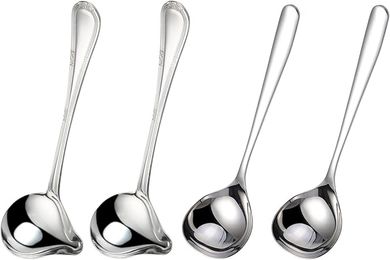 18/10 Stainless Steel Gravy Ladles (4-Pack, 7.8")
