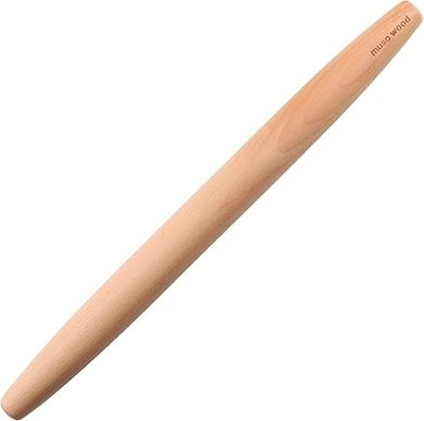 French Beechwood Rolling Pin (15.75") for Baking & Pastry
