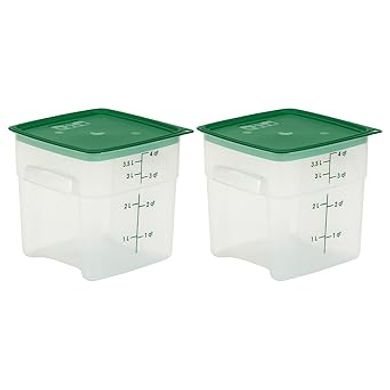 Cambro FreshPro 4-Quart Translucent Food Storage Containers (2-Pack)
