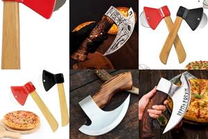 10" Axe Pizza Cutter: Slice Your Pizza Like a Lumberjack!