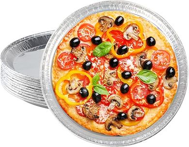 12-Pack 12" Disposable Aluminum Foil Pizza & Cookie Pans
