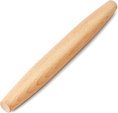 Tuyotue Beechwood Rolling Pin (11.8"): Perfect for pizza, pie, cookies, & more.
