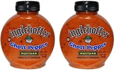 Inglehoffer Ghost Pepper Mustard (2-pack, 10.25 oz squeeze bottles)
