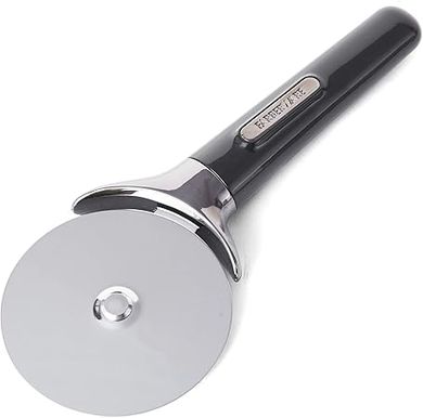 Farberware Professional Pizza Cutter: 9.37-inch stainless steel, black.
