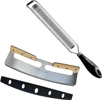 Pizza Cutter Rocker & Food Grater