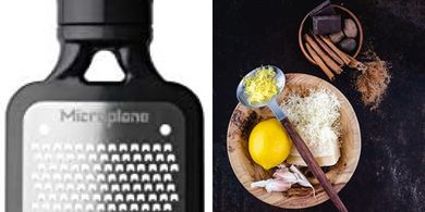 Microplane Home Fine Cheese Grater: Black Surgical Steel
