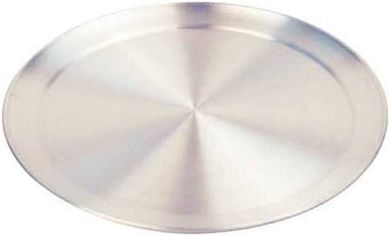 Winco 13-inch Aluminum Pizza Tray with Wide Rim
