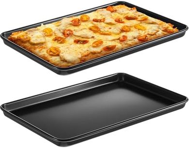 Grandma-Style Sicilian Pizza Pans (2-pack, carbon steel, pre-seasoned)
