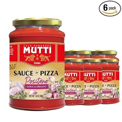 Mutti Positano Pizza Sauce (6-pack, Vegan, Gluten-Free)
