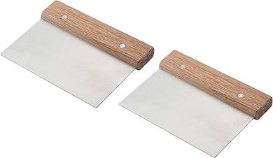 Winco Stainless Steel Dough Scrapers (Set of 2)
