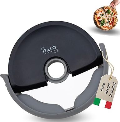 ITALO Stainless Steel Pizza Cutter with Blade Cover
